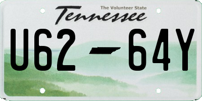 TN license plate U6264Y