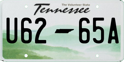 TN license plate U6265A