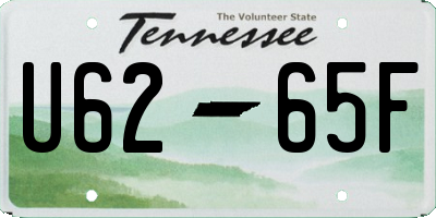TN license plate U6265F