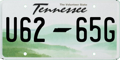 TN license plate U6265G