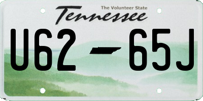 TN license plate U6265J