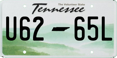 TN license plate U6265L