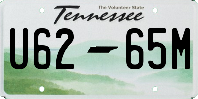 TN license plate U6265M