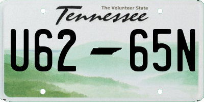 TN license plate U6265N