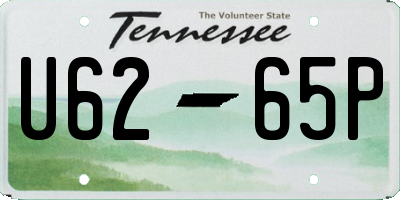 TN license plate U6265P