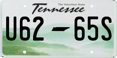 TN license plate U6265S