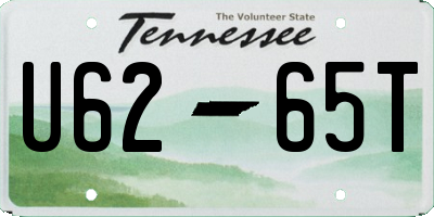 TN license plate U6265T