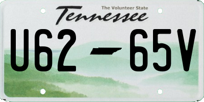 TN license plate U6265V