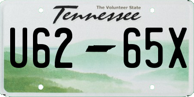 TN license plate U6265X