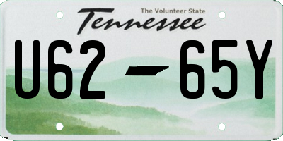 TN license plate U6265Y