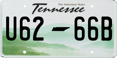 TN license plate U6266B