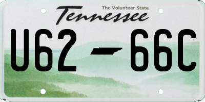 TN license plate U6266C