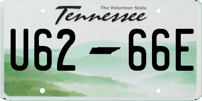 TN license plate U6266E