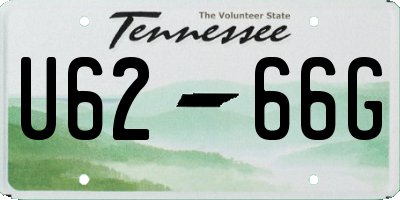 TN license plate U6266G