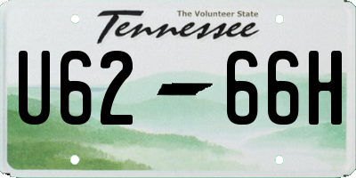 TN license plate U6266H