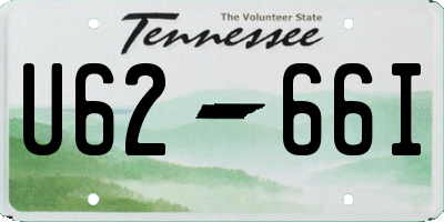 TN license plate U6266I