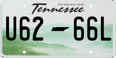 TN license plate U6266L