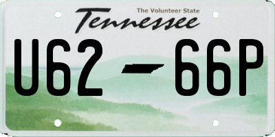 TN license plate U6266P