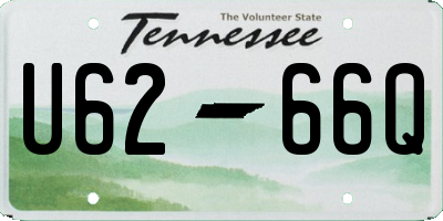TN license plate U6266Q