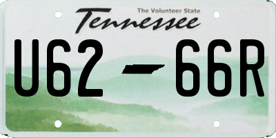 TN license plate U6266R