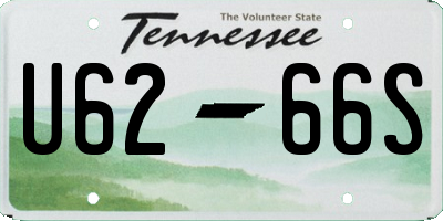 TN license plate U6266S
