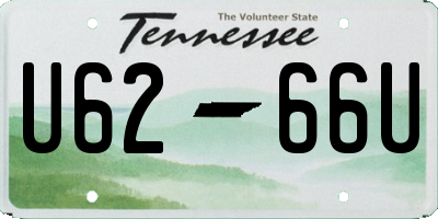 TN license plate U6266U