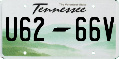 TN license plate U6266V