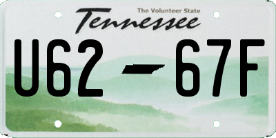TN license plate U6267F