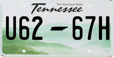 TN license plate U6267H