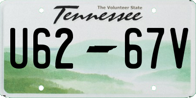 TN license plate U6267V