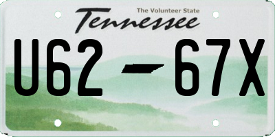 TN license plate U6267X
