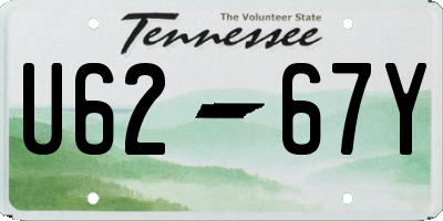 TN license plate U6267Y