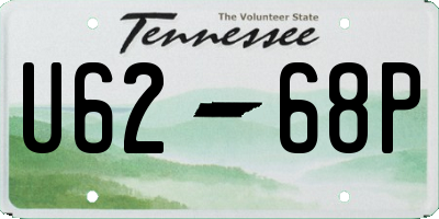 TN license plate U6268P
