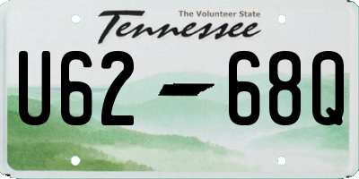TN license plate U6268Q