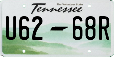 TN license plate U6268R