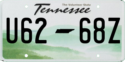 TN license plate U6268Z