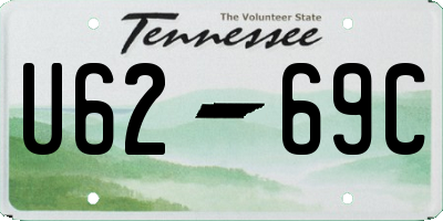 TN license plate U6269C
