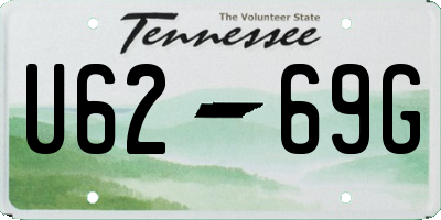 TN license plate U6269G