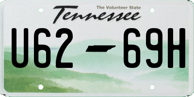 TN license plate U6269H