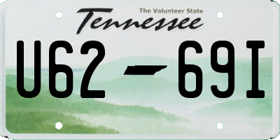 TN license plate U6269I