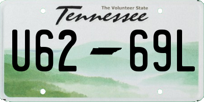 TN license plate U6269L
