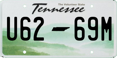 TN license plate U6269M