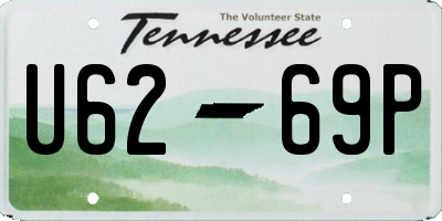 TN license plate U6269P