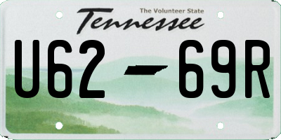 TN license plate U6269R