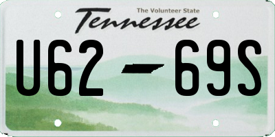 TN license plate U6269S