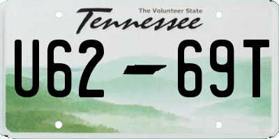 TN license plate U6269T
