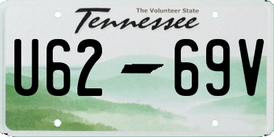 TN license plate U6269V