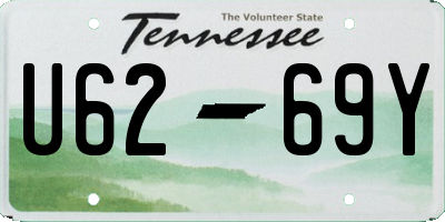 TN license plate U6269Y