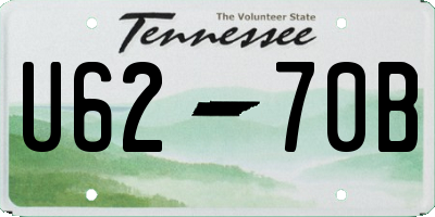 TN license plate U6270B