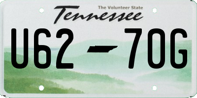 TN license plate U6270G